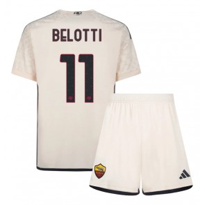 AS Roma Andrea Belotti #11 Dětské Venkovní dres komplet 2023-24 Krátký Rukáv (+ trenýrky)